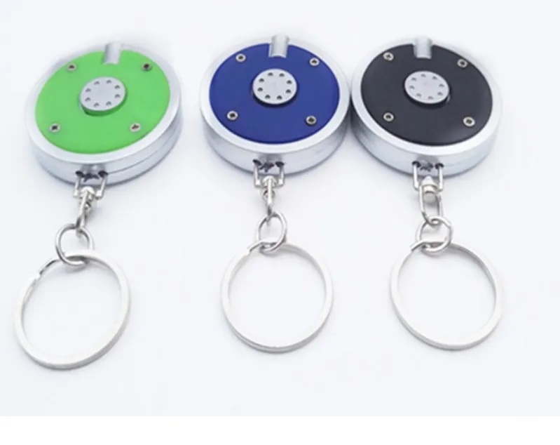 Round LED Light Promotional Key Chain 1