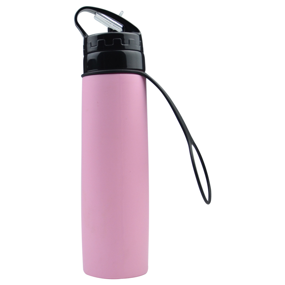21oz. Collapsible Silicone Sports Water Bottles 5