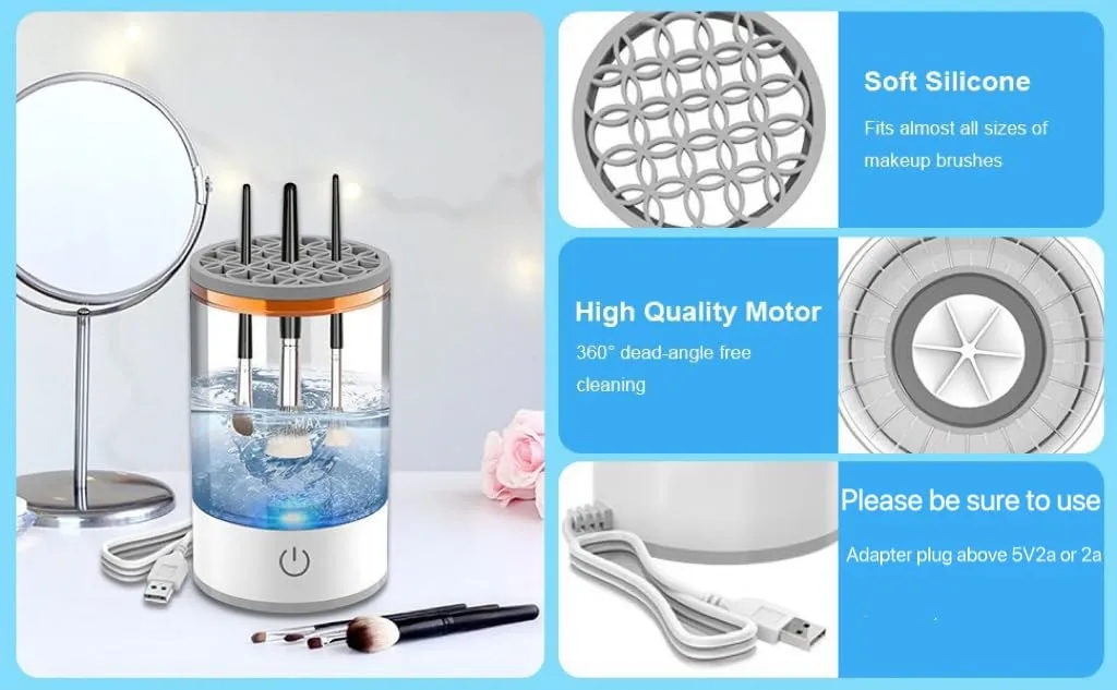 USB electric makeup brush cleaning machine 5