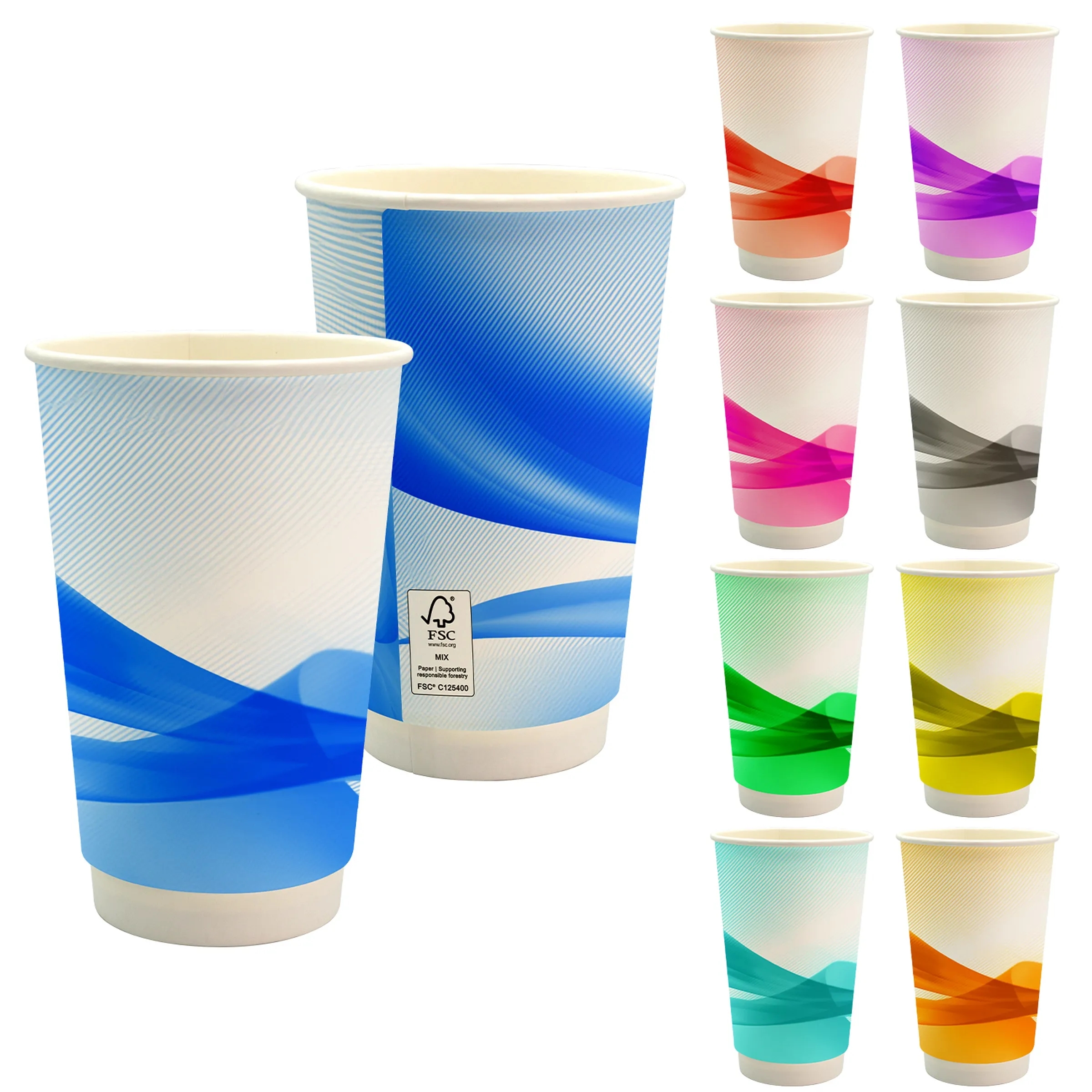 16 oz. Full Color Groovy Paper Cup 15