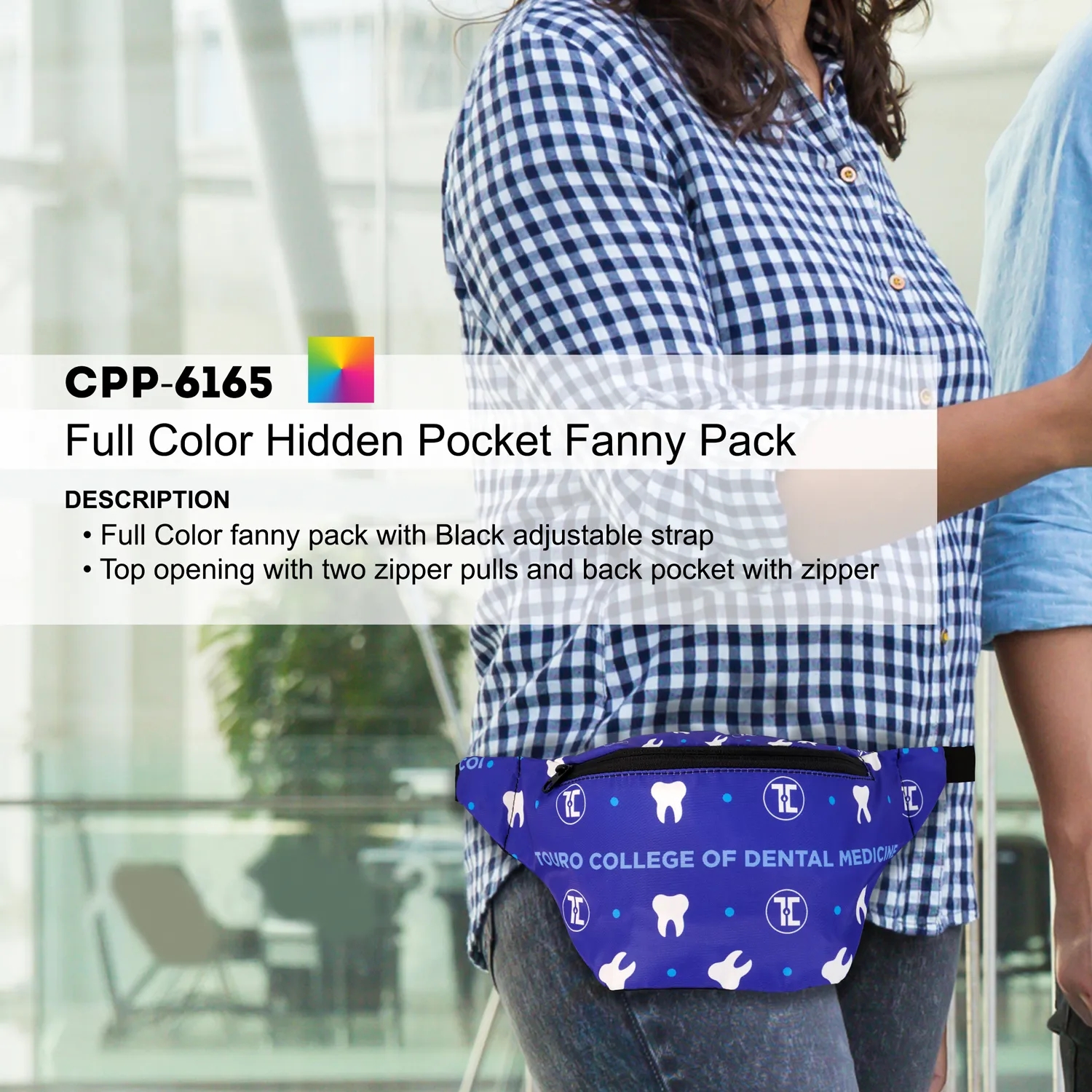 Full Color Hidden Pocket Fanny Pack 2