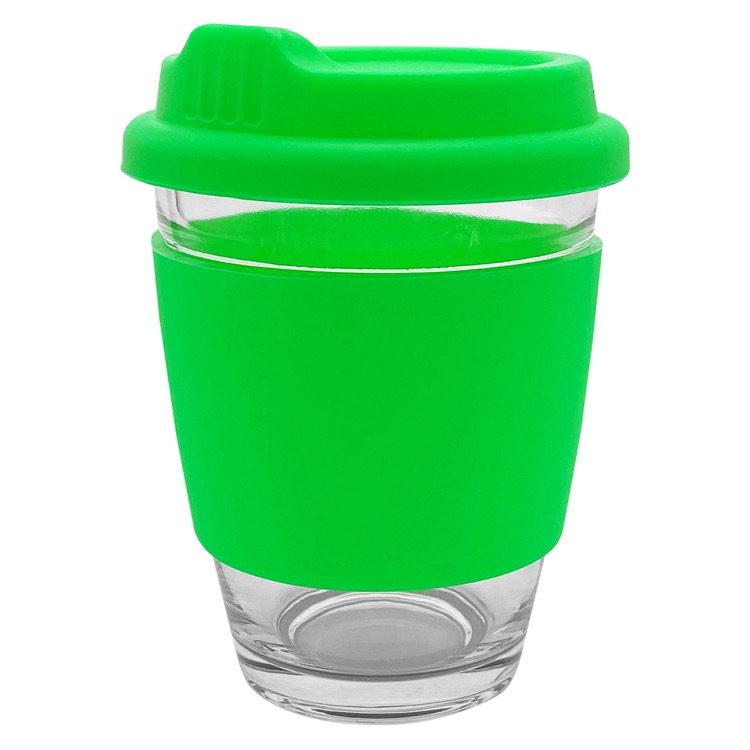 Carlo Glass Coffee Cup - Silicone Band 14