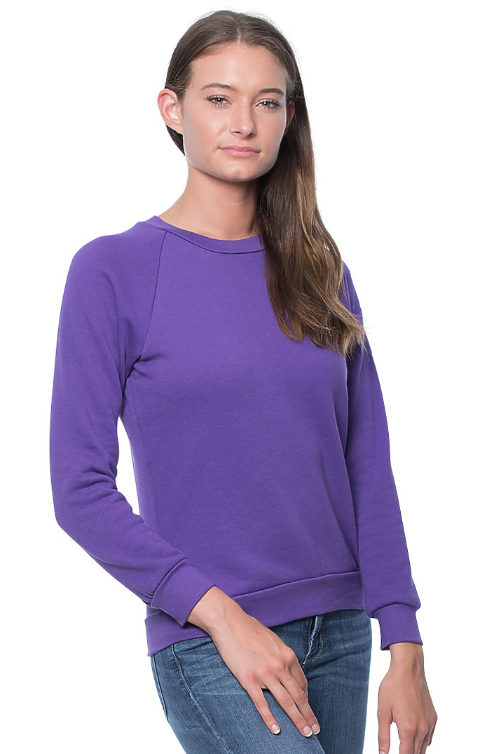 Women's Fashion Fleece Raglan Pullover 2