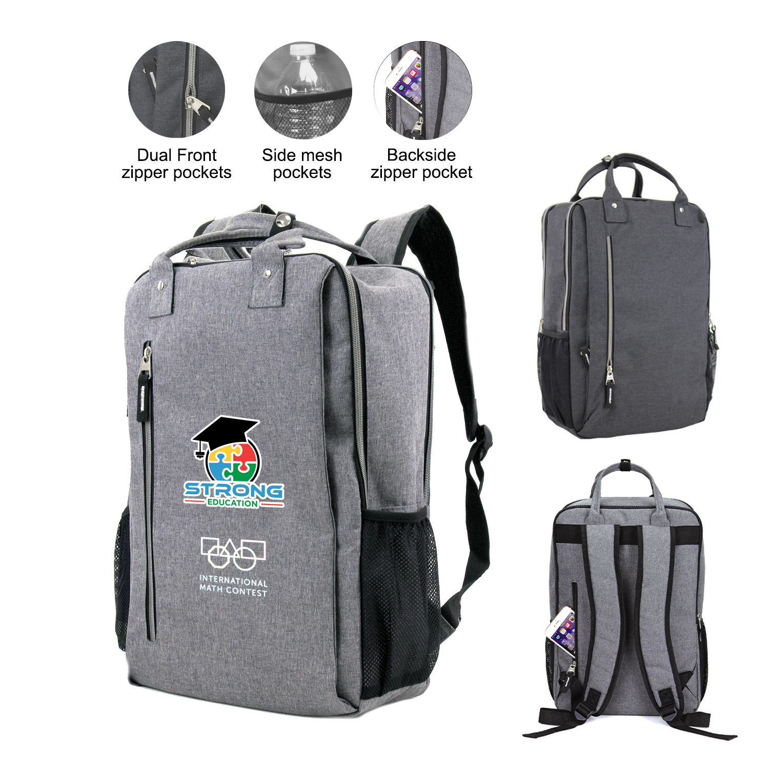 Sleek Padded Computer Backpack