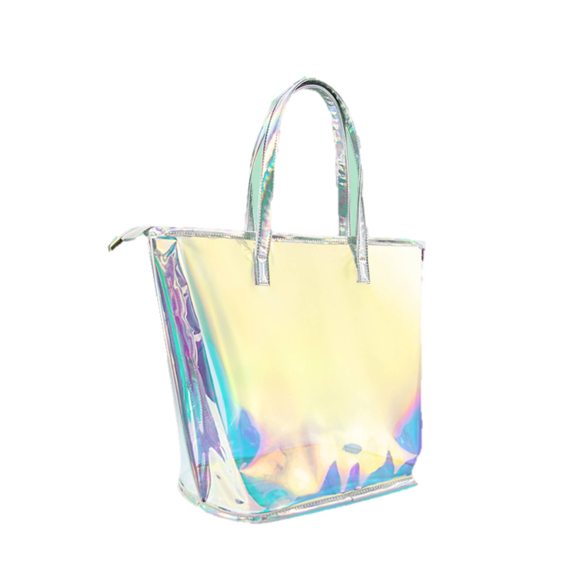 Large Iridescent Clear TPU Tote Bag 2