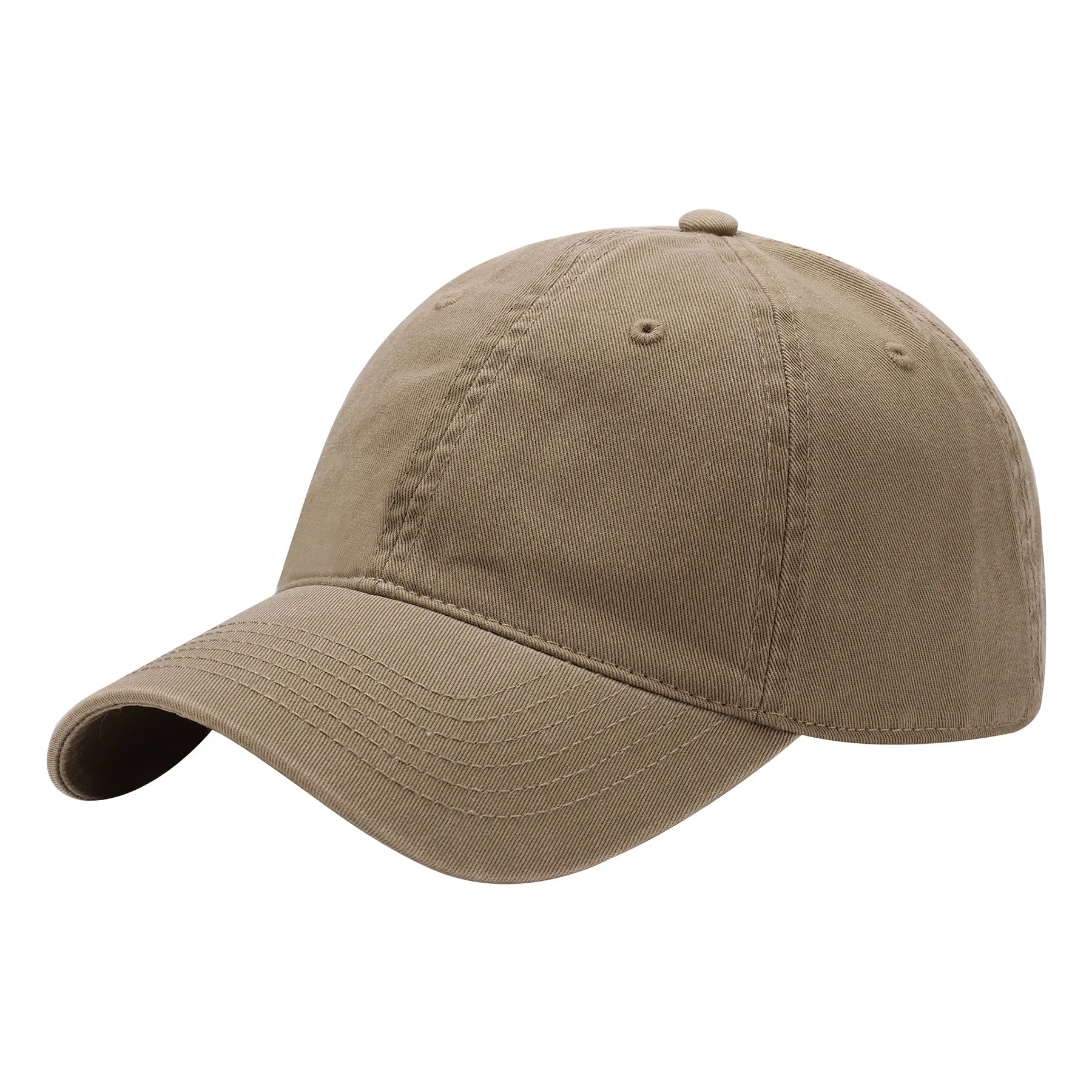 Cotton Washed Solid Color Soft Top Duckbill Cap 4