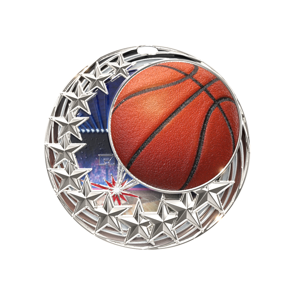 Star Blast Medal - Basketball 2
