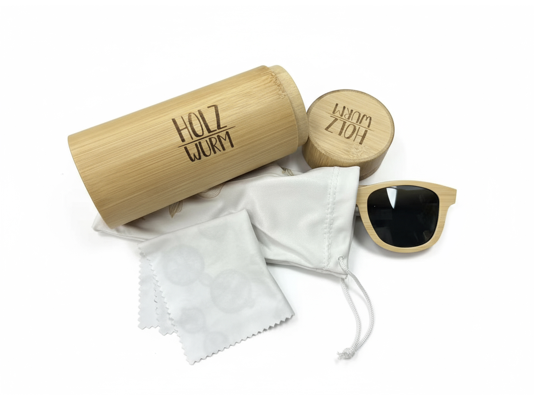 Eco Bamboo Sunglasses Tube Hard Case 3