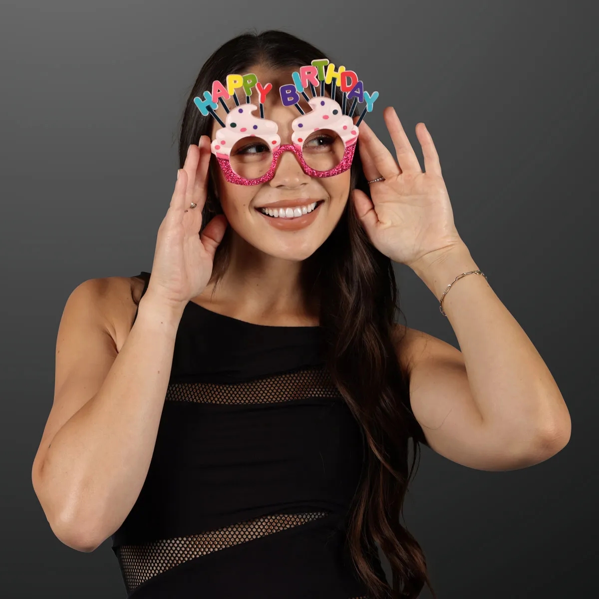 Birthday Party Cupcake Eyeglasses, No Lens, No Light 1