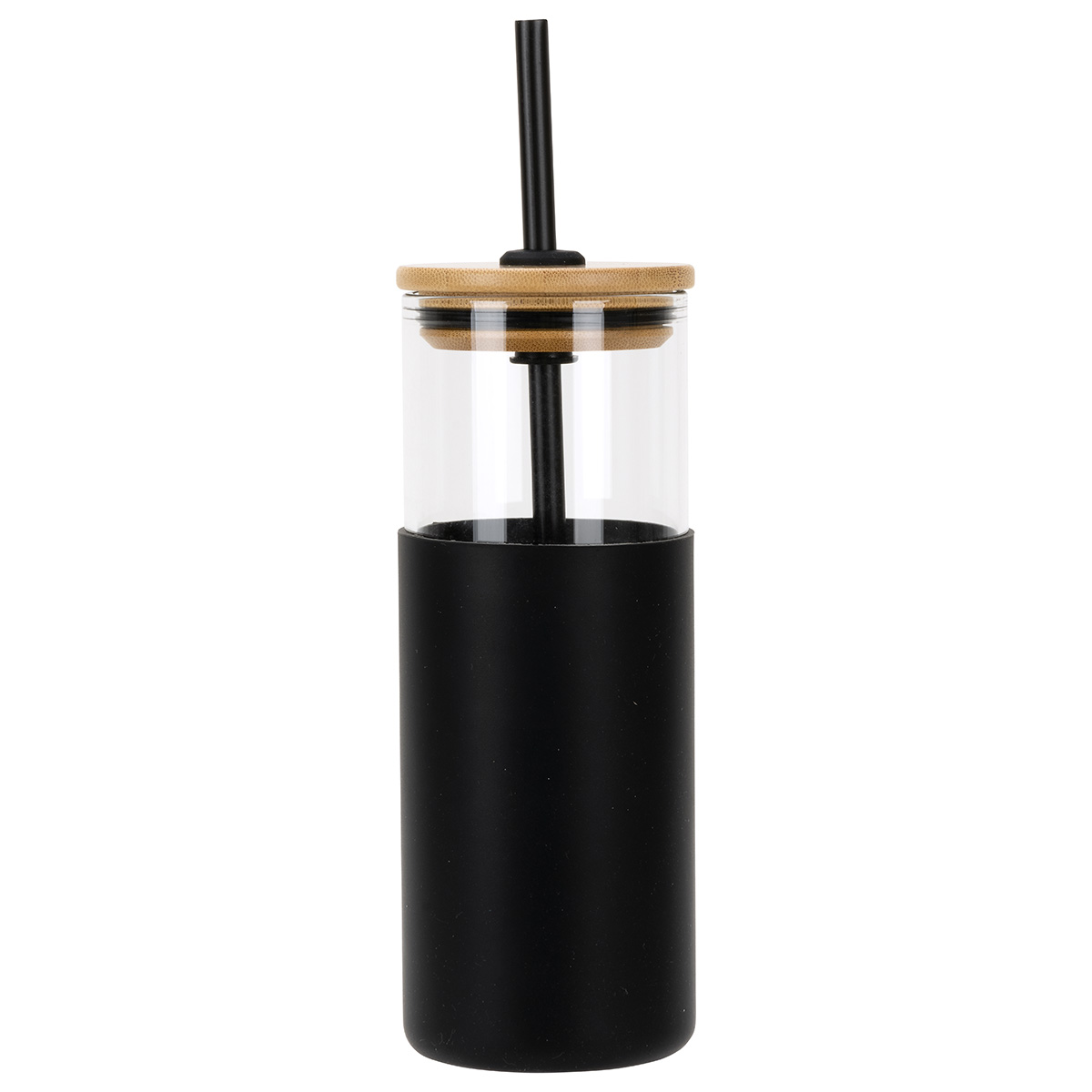 Stirling 18 oz Glass Tumbler with Silicone Sleeve & PP Straw 6