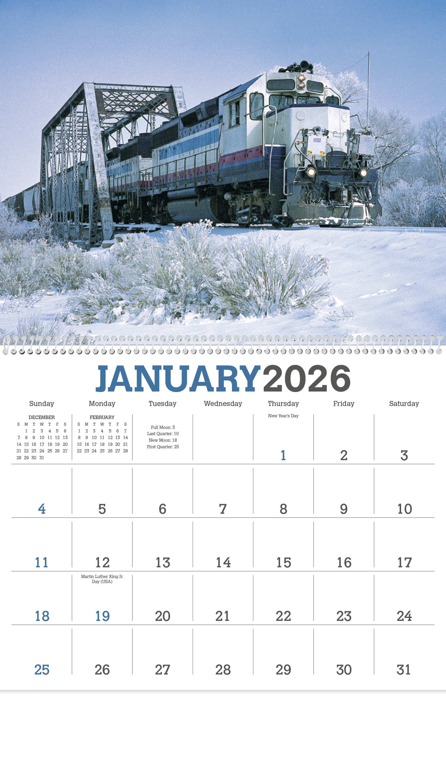 Triumph® Calendars Trains Calendar 29