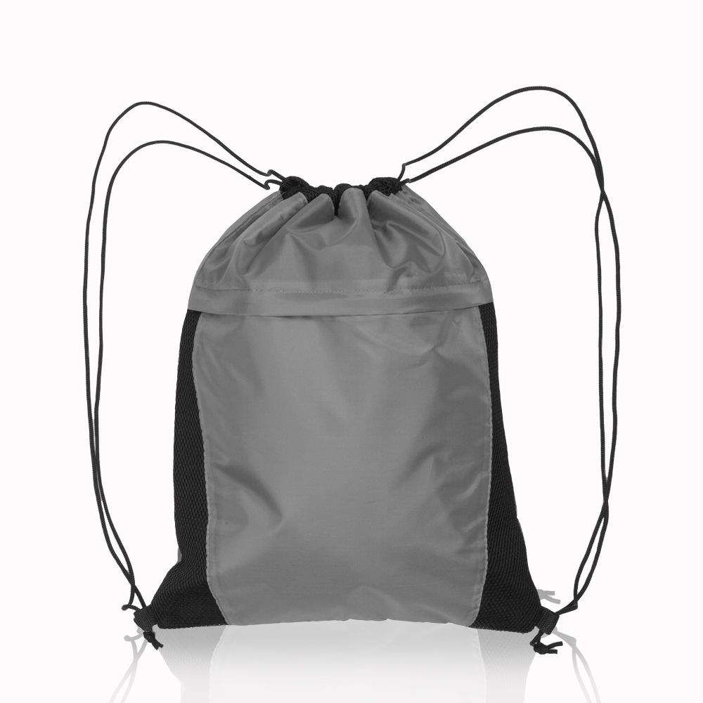 Mesh Accent Drawstring Backpacks 6