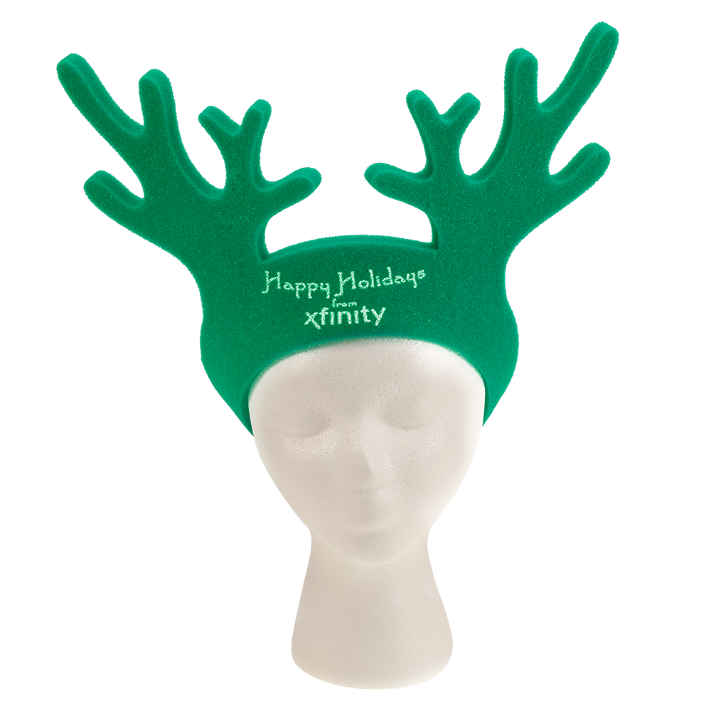 15" Foam Reindeer Antlers Visor 14