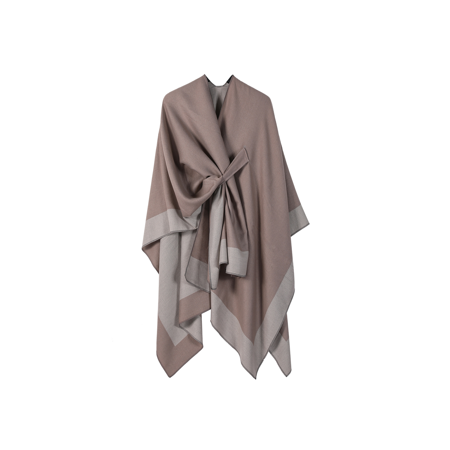 Simple Multi-functional Warm Shawl Outwear 6