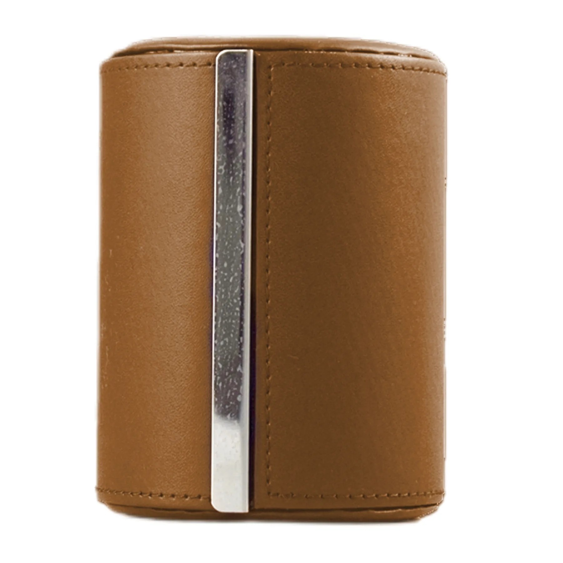Travel Cylinder Leather Tie Box 3