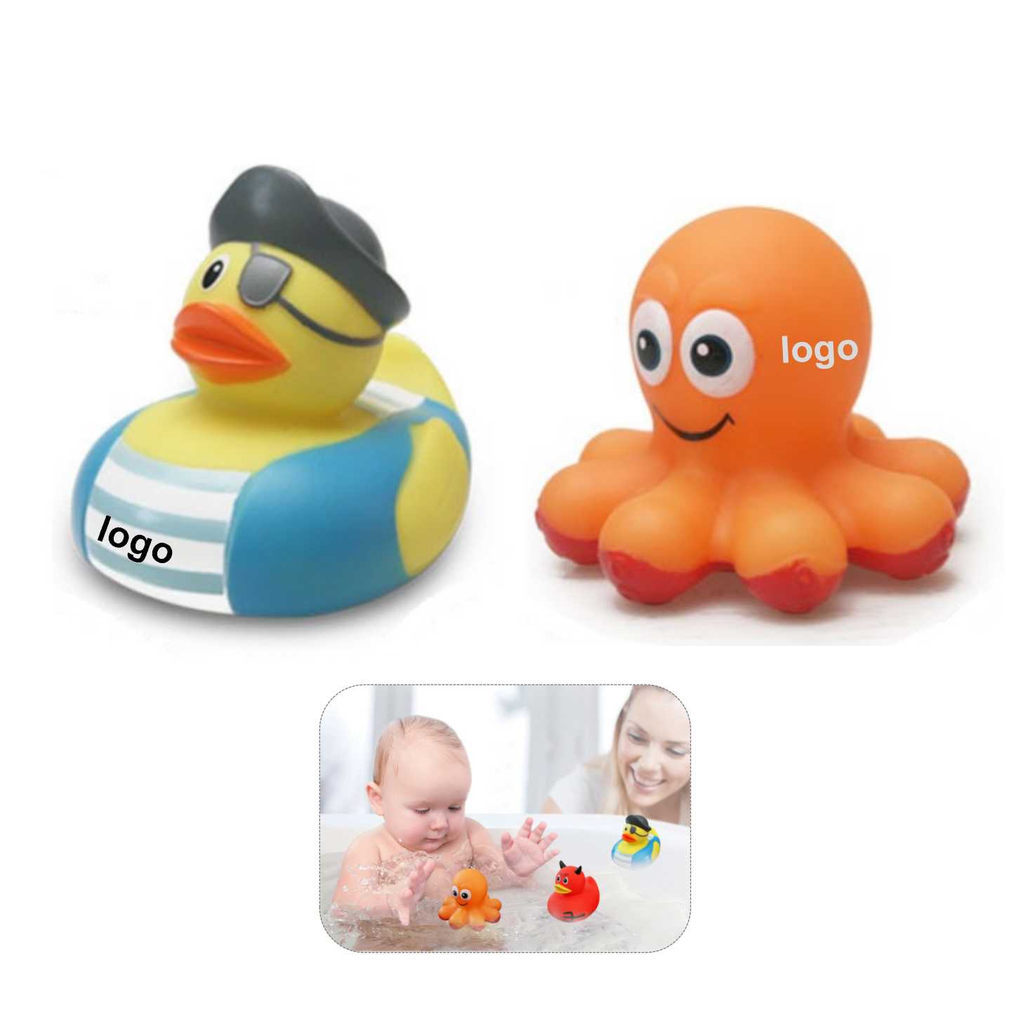 Pirate Rubber Duck and Octopus 2