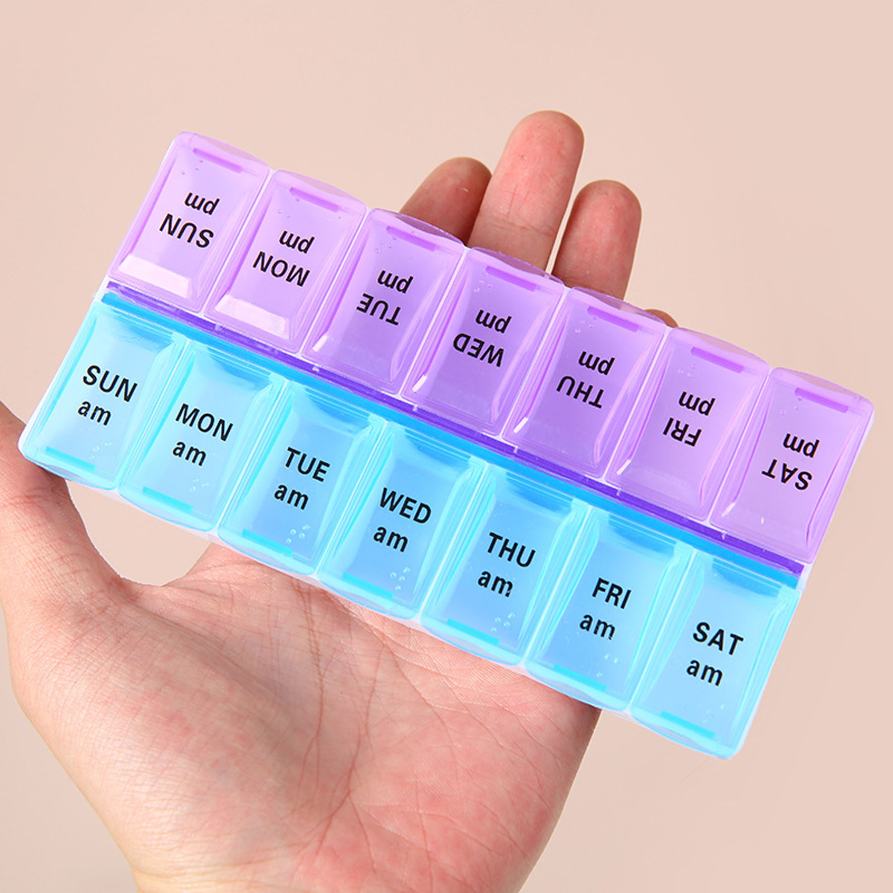Weekly Pill Organizer 7 Day Medicine Dispenser 3