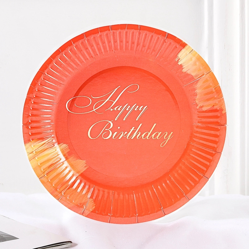 Custom 7" Disposable Party Picnic Salad Dessert Paper Plate 11