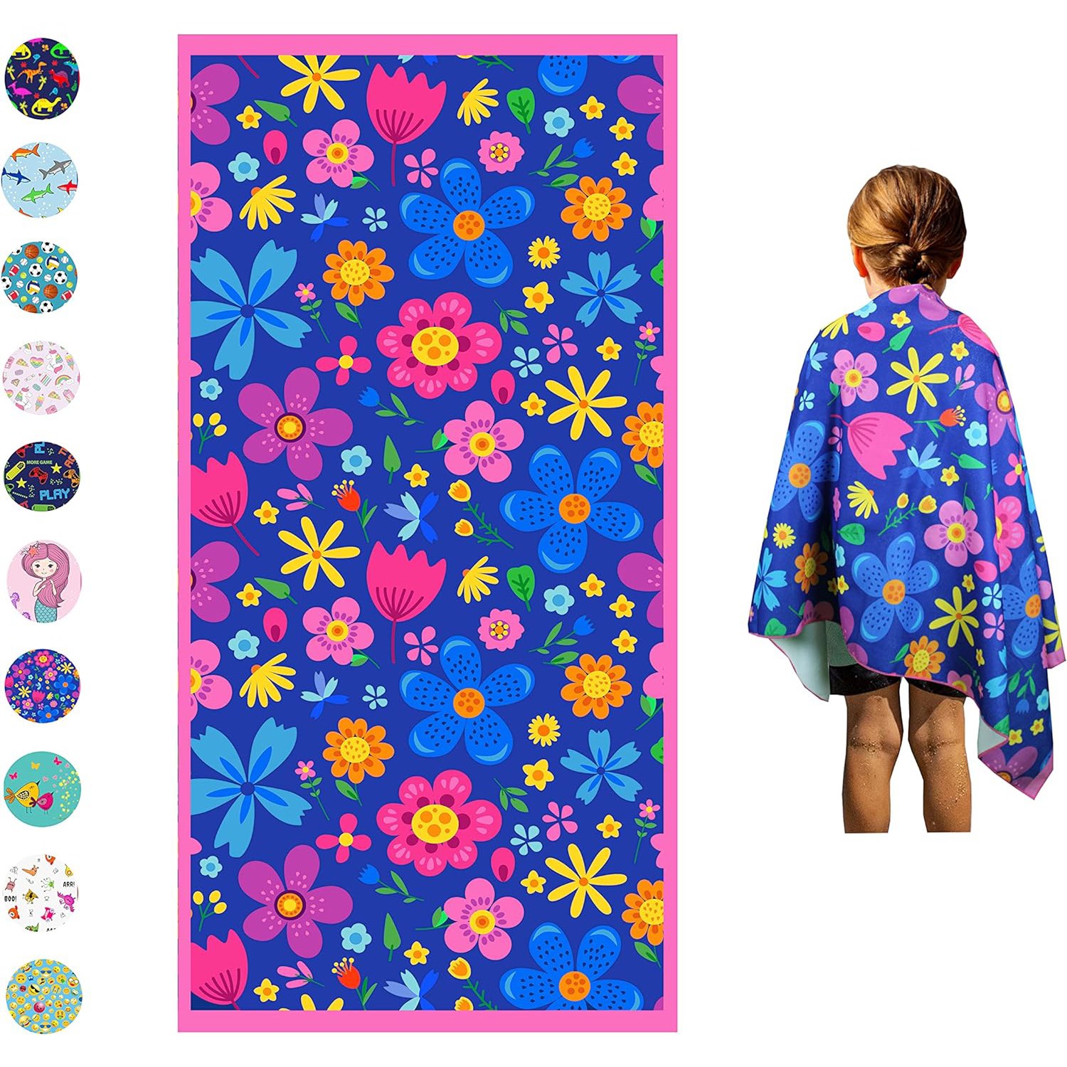 22″ X 42″ Sublimated Silk Touch Velour Bath/Sports Towel 4