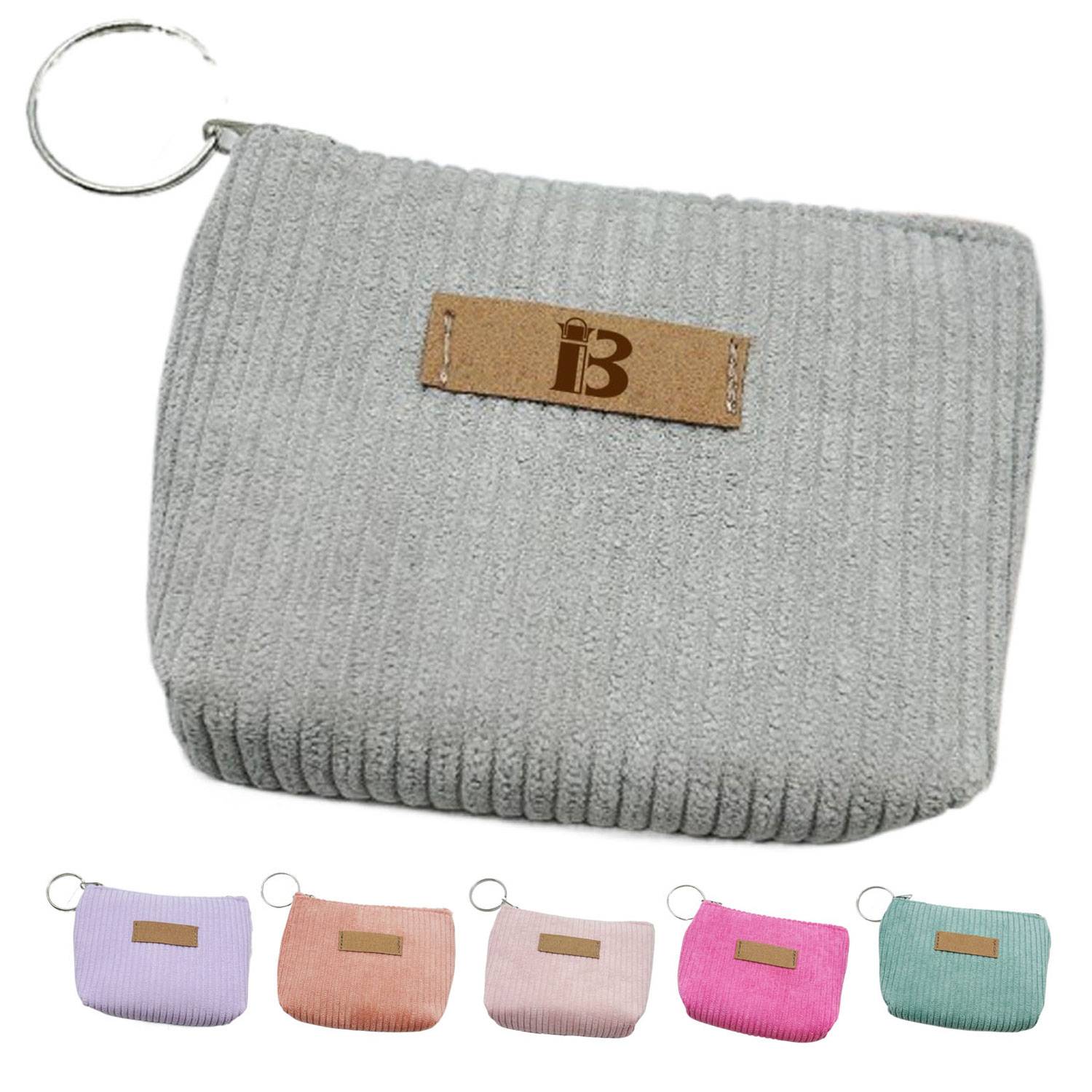 Compact Durable Hand Held Canvas Wallet w/ Zipper Closure 5