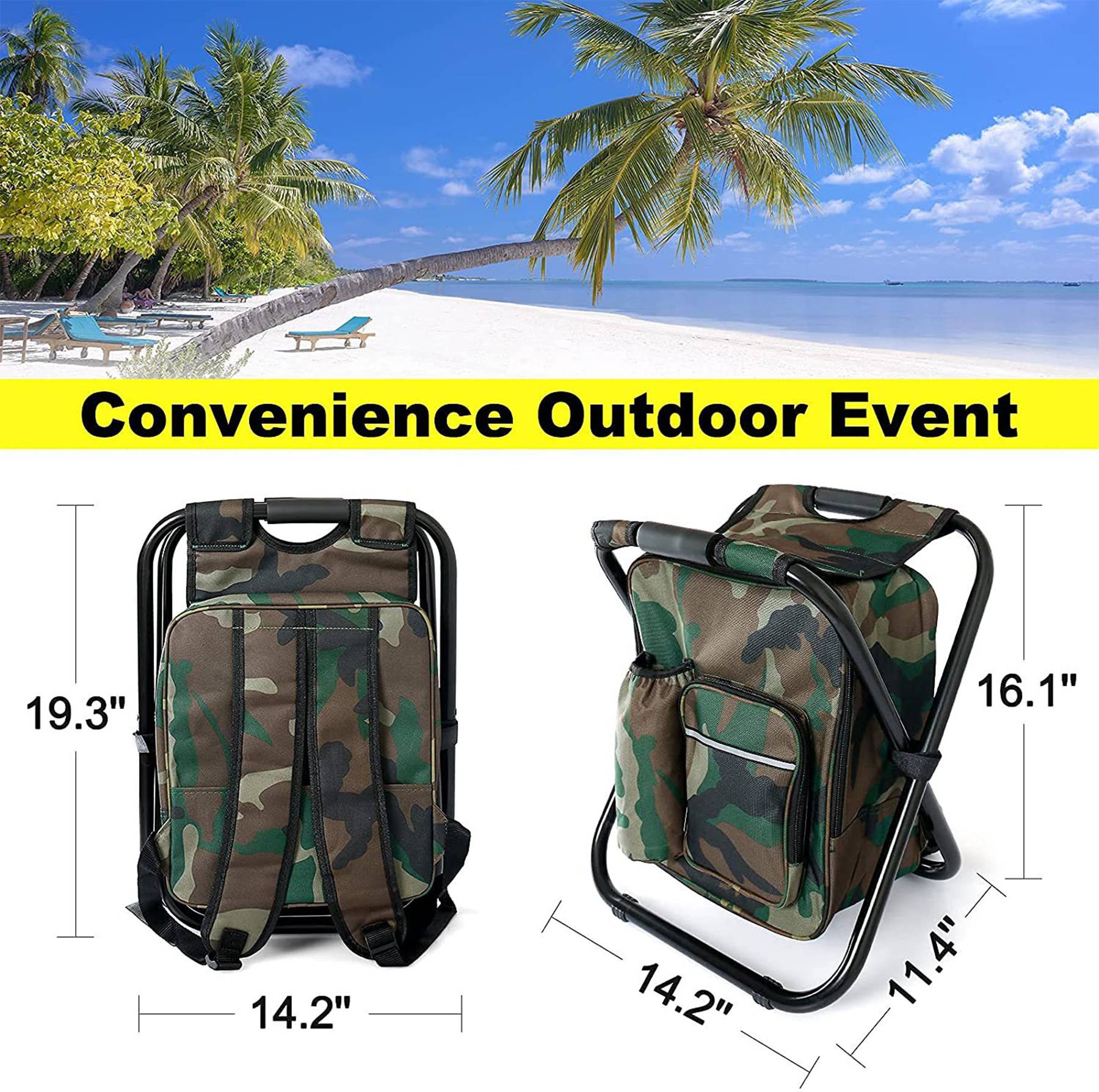 Fishing Stool Foldable Camping Chair 6
