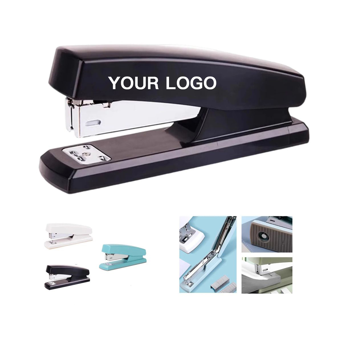 Durable Plastic Office Stapler with Metal Core Frame 4