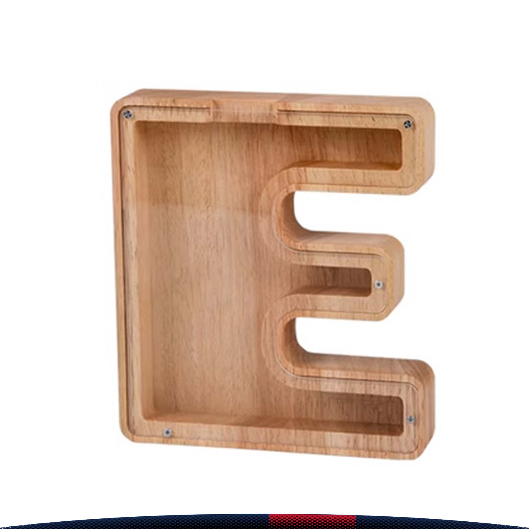 Wooden Letter Money Jar 9