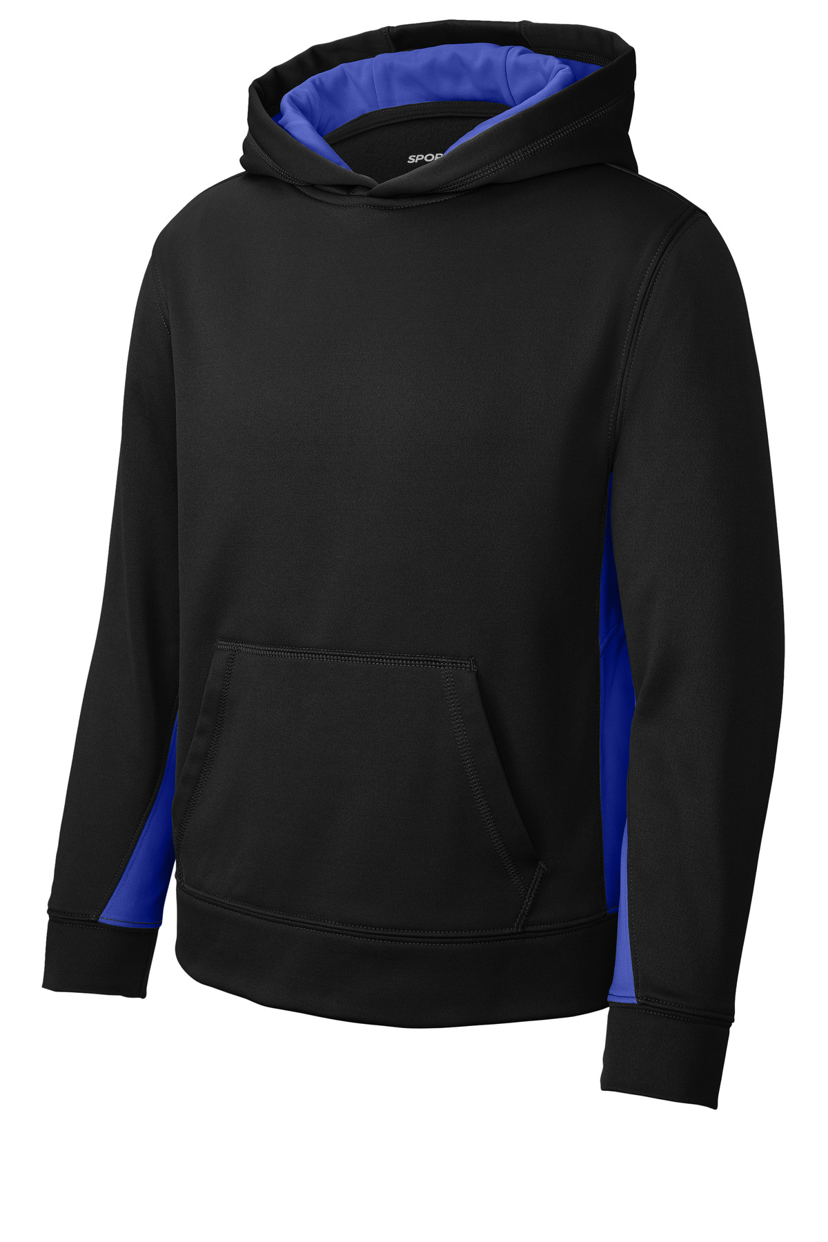 Sport-Tek Youth Sport-Wick Fleece Colorblock Hooded Pullover. YST235 23