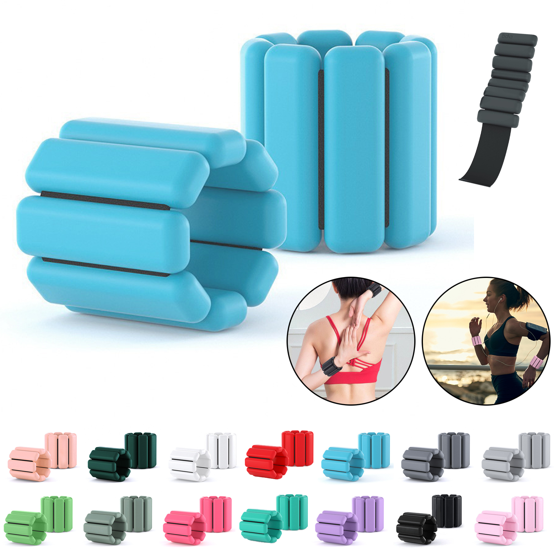 Adjustable Wearable Wrist & Ankle Weights 2