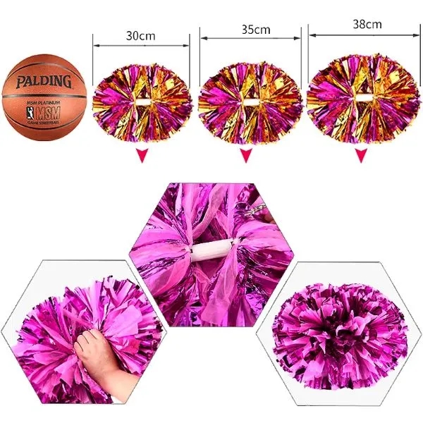 10 Pcs Handle Style Cheerleading Poms 1
