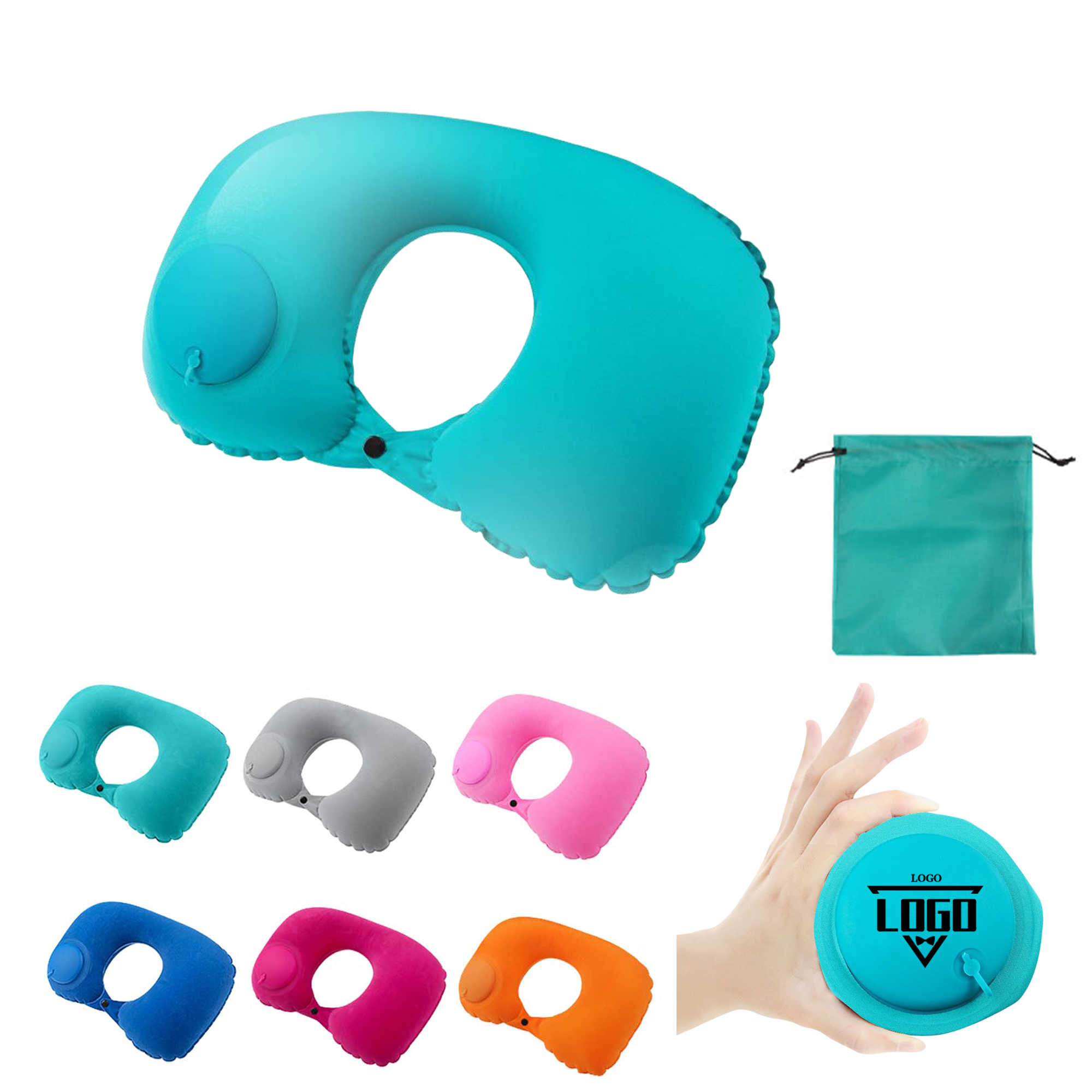Inflatable Travel Neck Pillow With Auto Inflation Feature 3