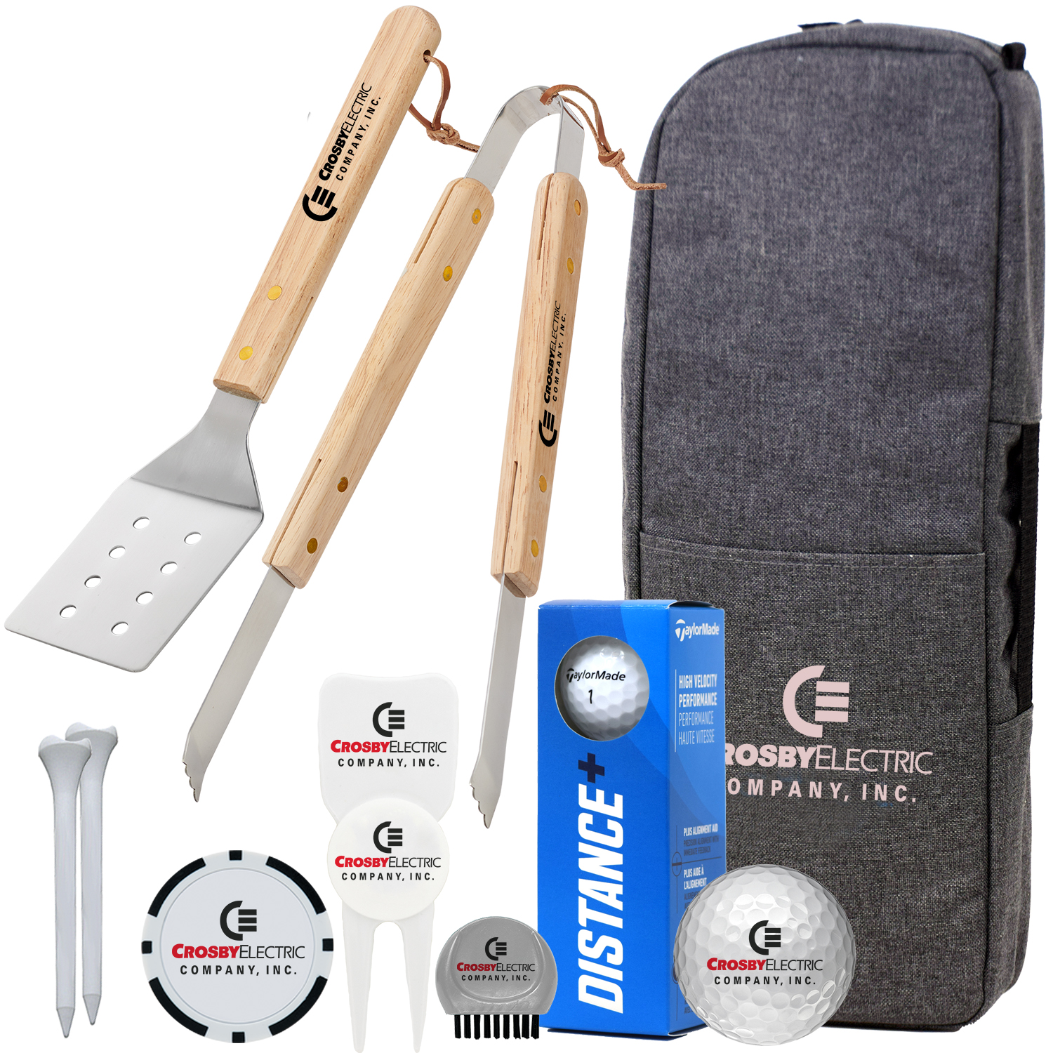 BBQ & Beverages Golf Kit with TaylorMade Distance Plus Golf Balls