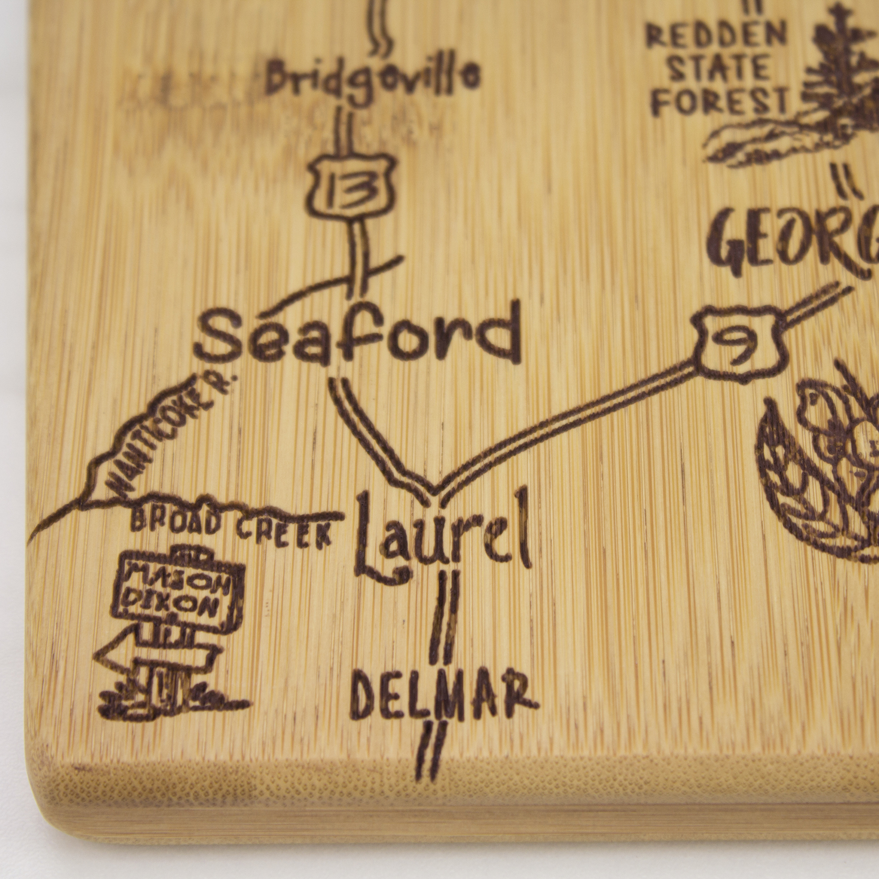 Destination Delaware Cutting & Serving Board 7