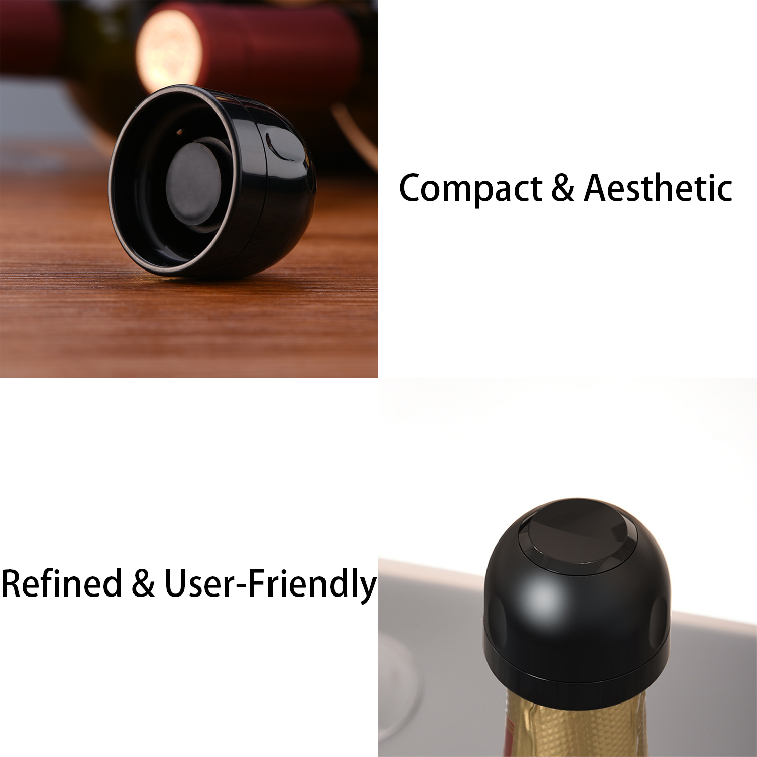 Plastic Sealed Champagne Bottle Stoppers 2