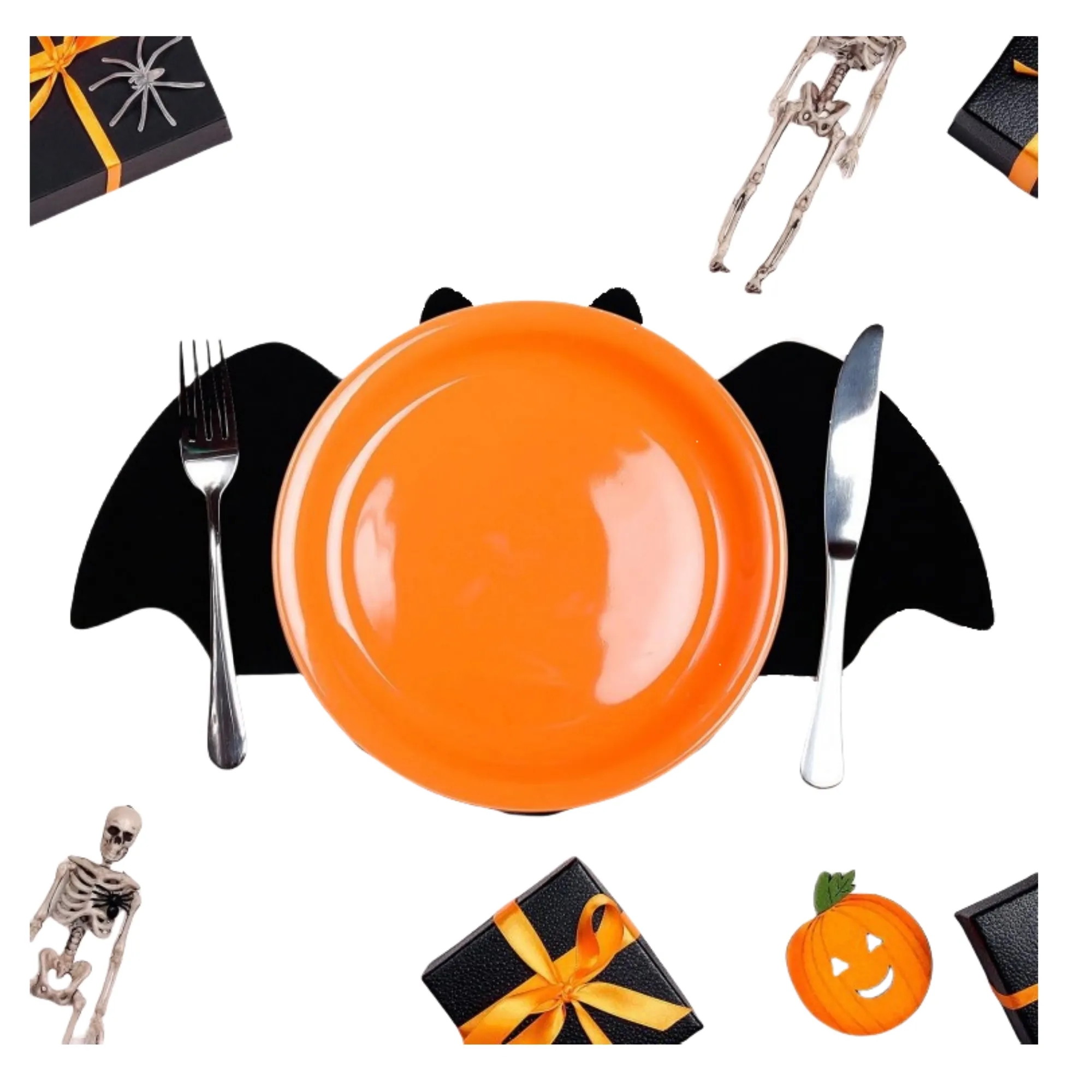 Bat-shaped Felt Dining Mat 5