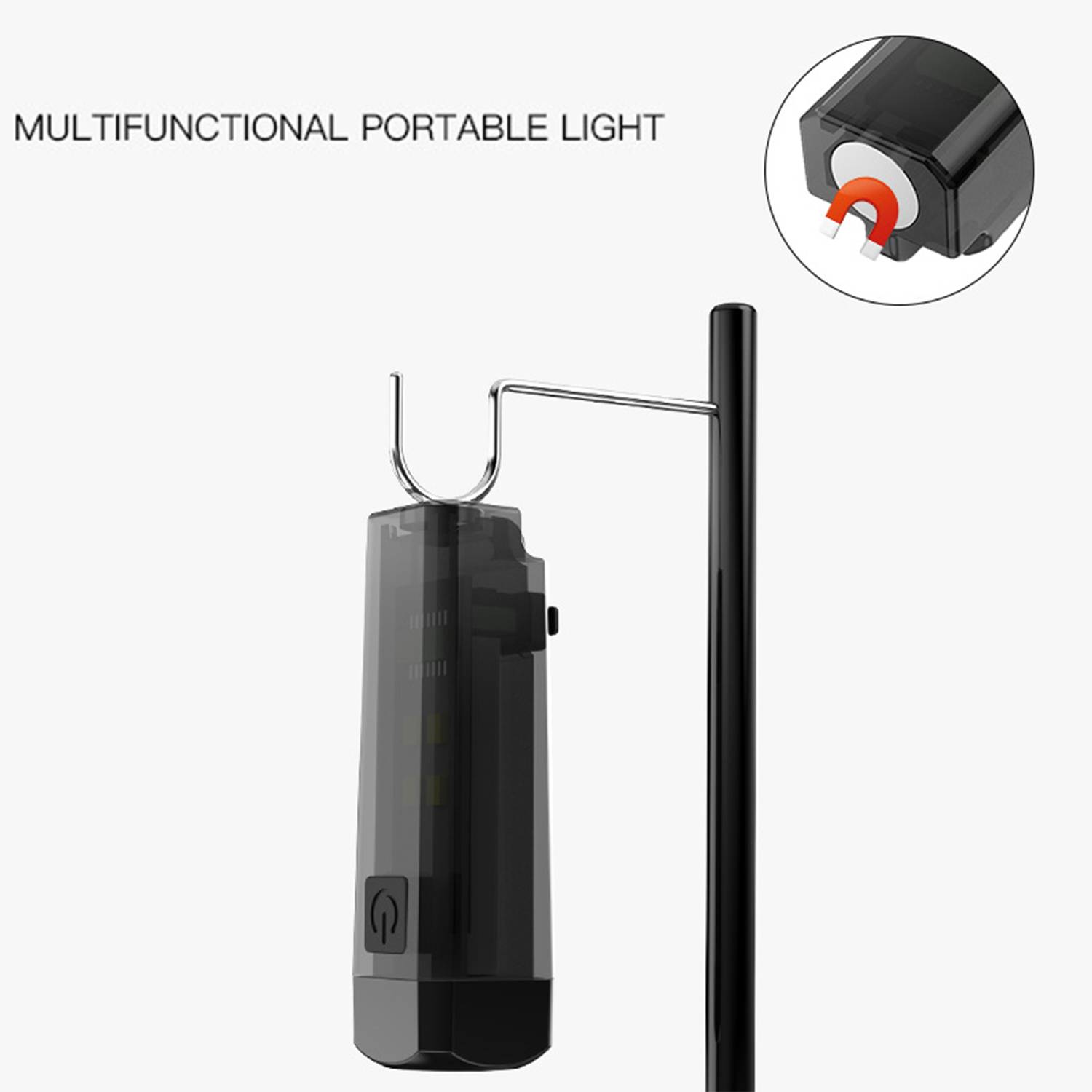 Type-C Charging Portable Emergency Mini LED Flashlight 3