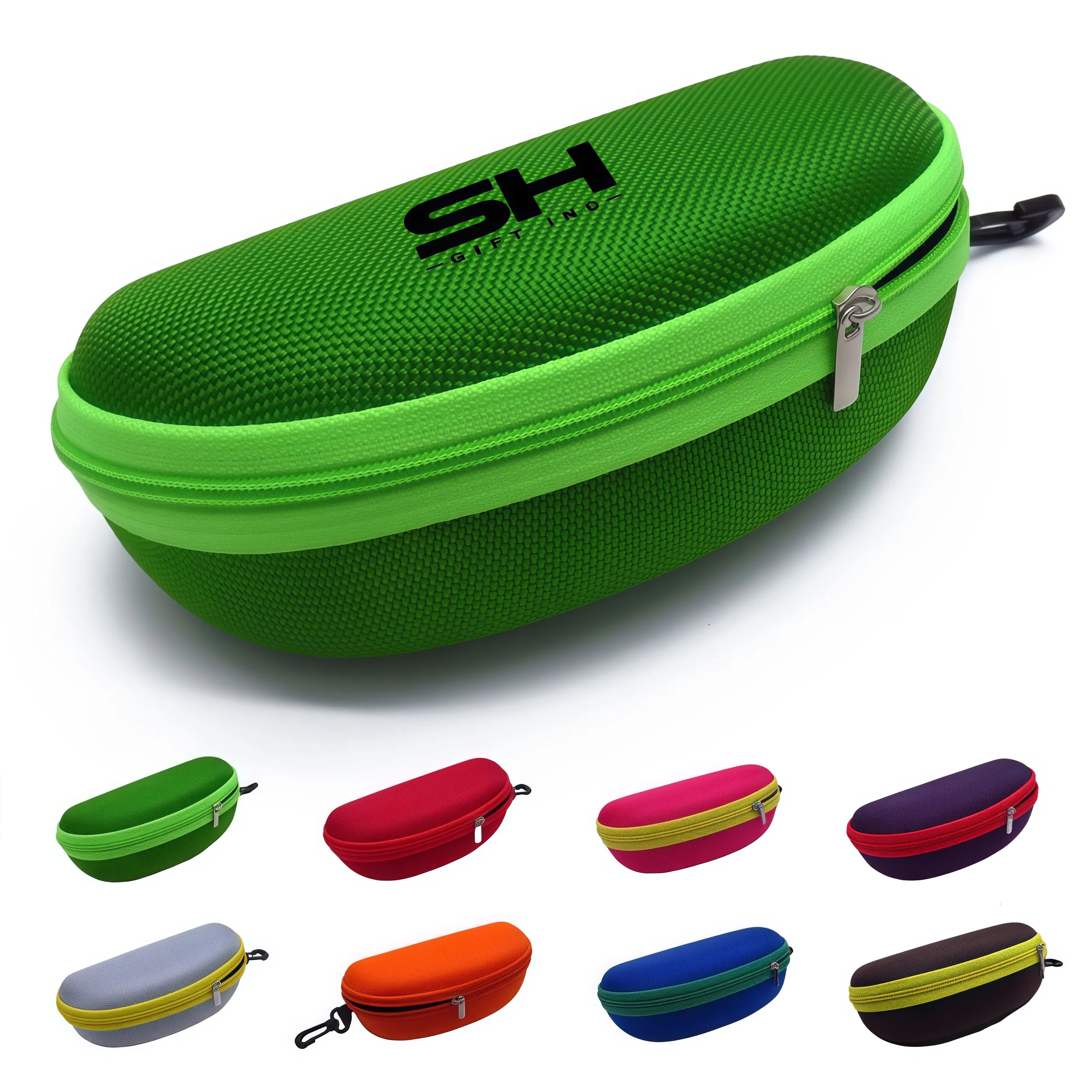 Colorful Oxford Cloth Large Portable Sunglasses Zipper Box 2