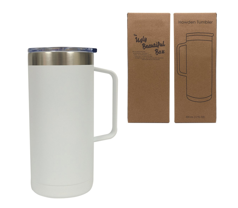 Double Wall Stainless Steel Tumbler with Handle, 17 oz. 1