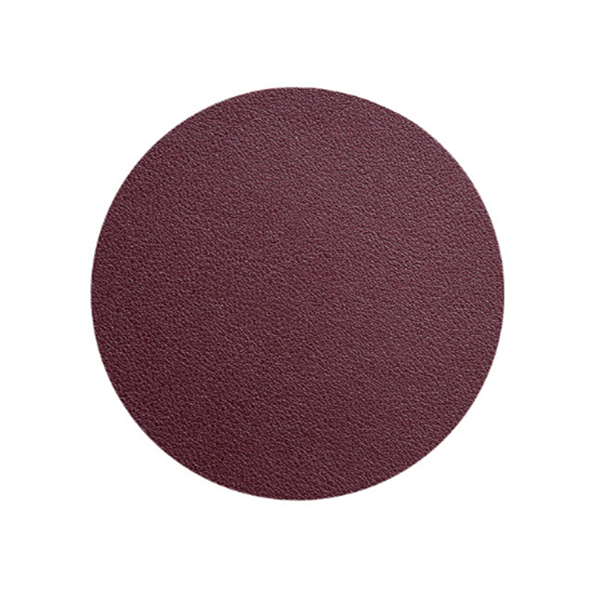 MOQ 50 PCS Stylish Solid Color Round PU Leather Coaster 8
