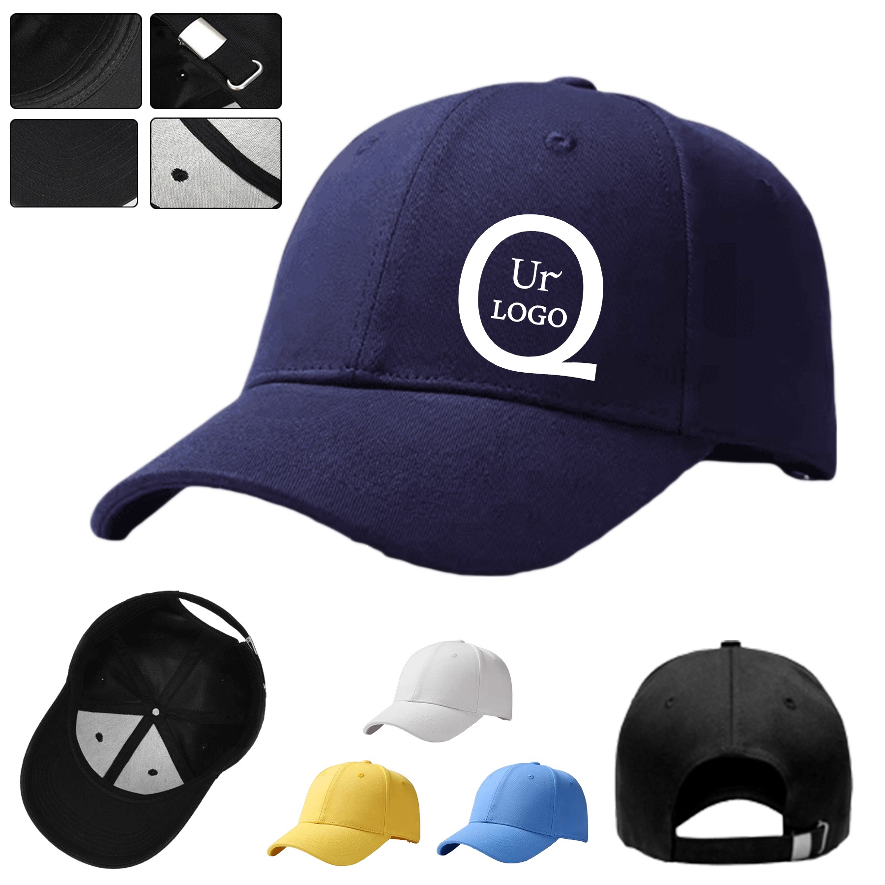 6 Panel Cotton Baseball Cap