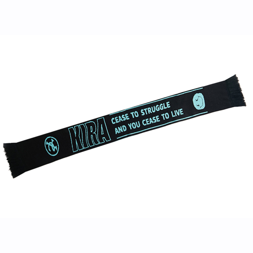 Custom Flat Knit Acrylic Scarf with Tassel - Multiple Sizes 15
