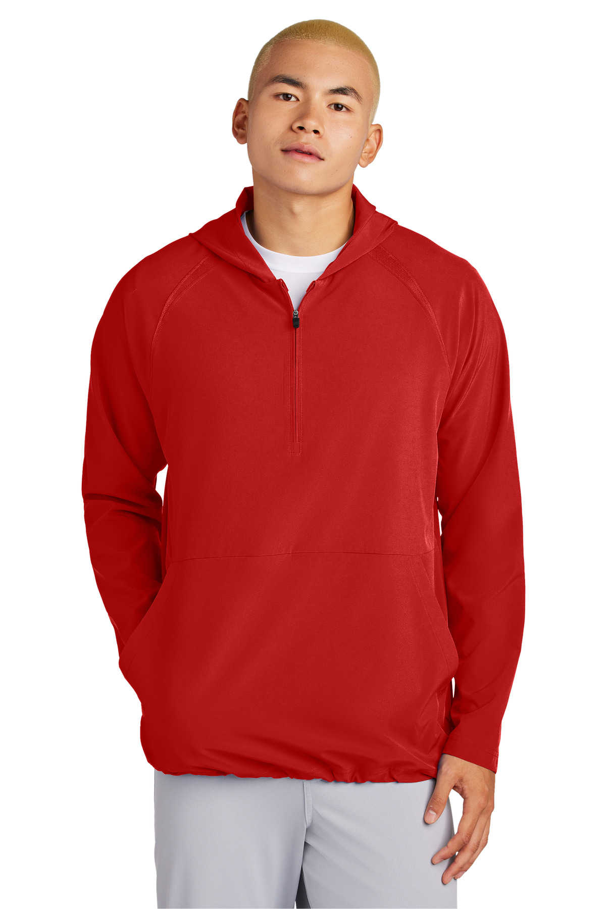 Sport-Tek Repeat 1/2-Zip Long Sleeve Hooded Jacket JST488 7