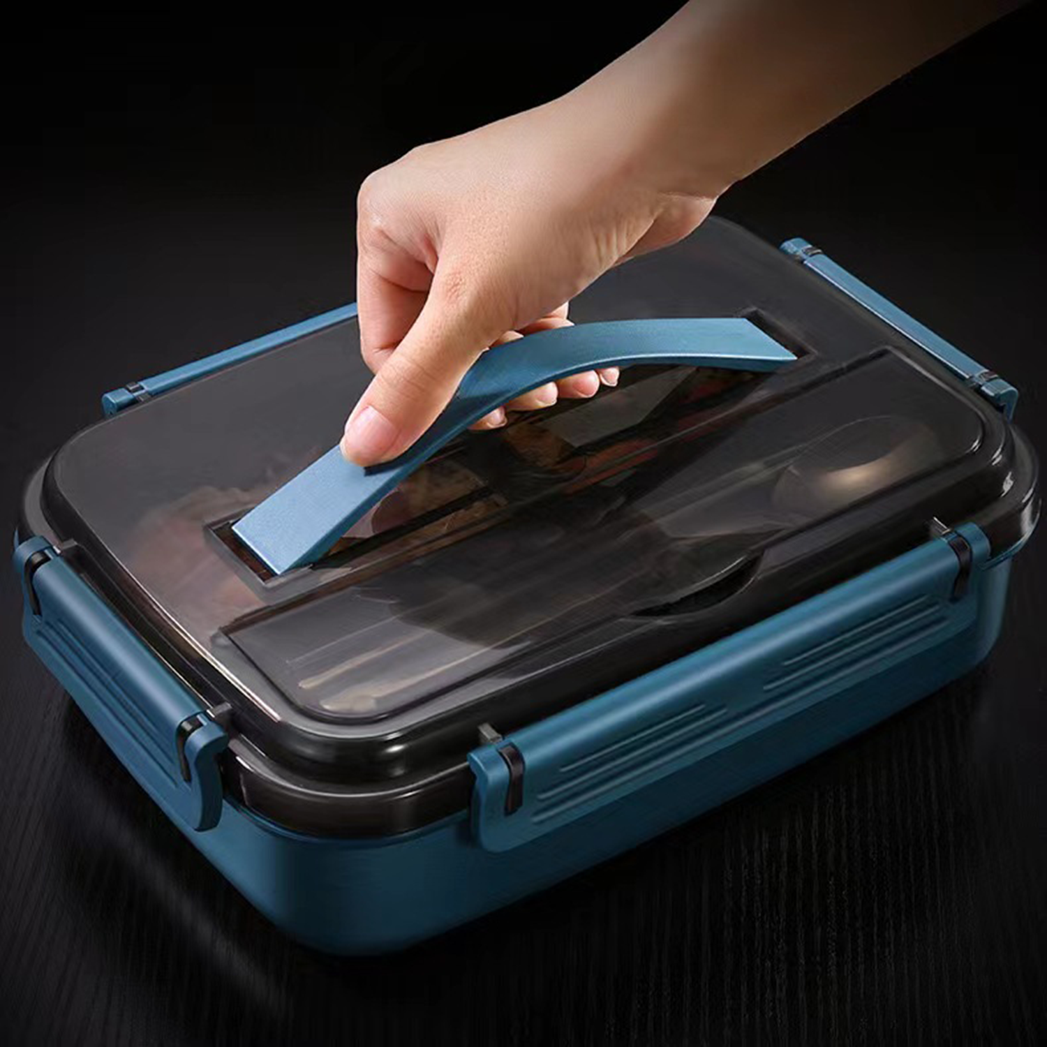 Leak-Proof Four Compartments Storage Lunch Box 5