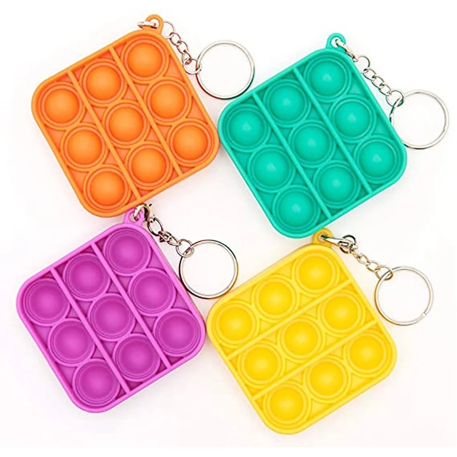 Square Push Pop Key Chain 1