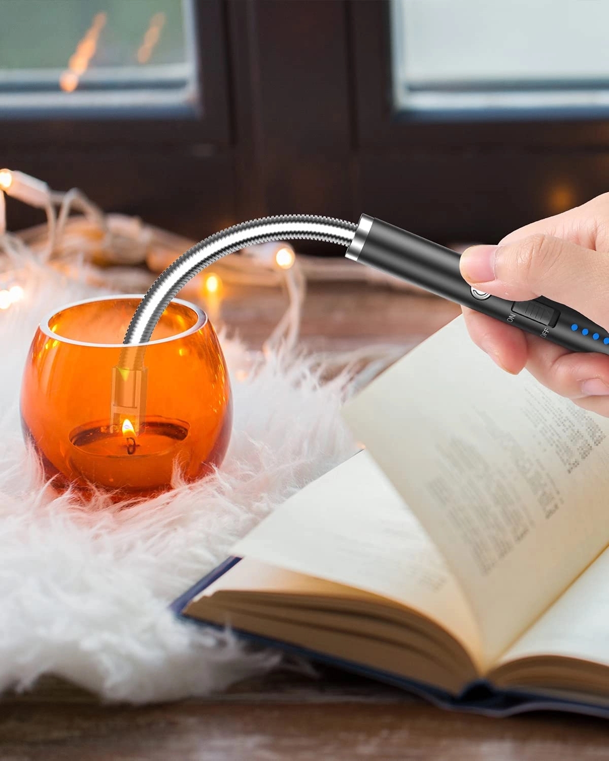 Rechargeable Electric Arc Lighter With Led Battery Display 12