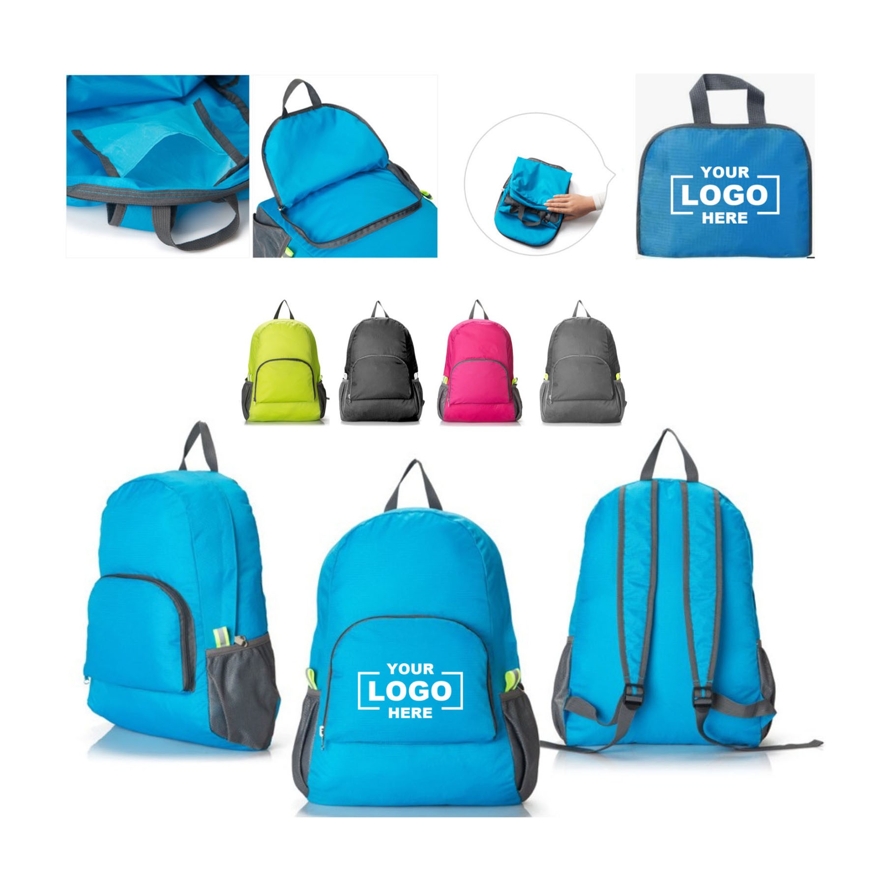 Foldable Waterproof Lightweight Backpack For Hiking