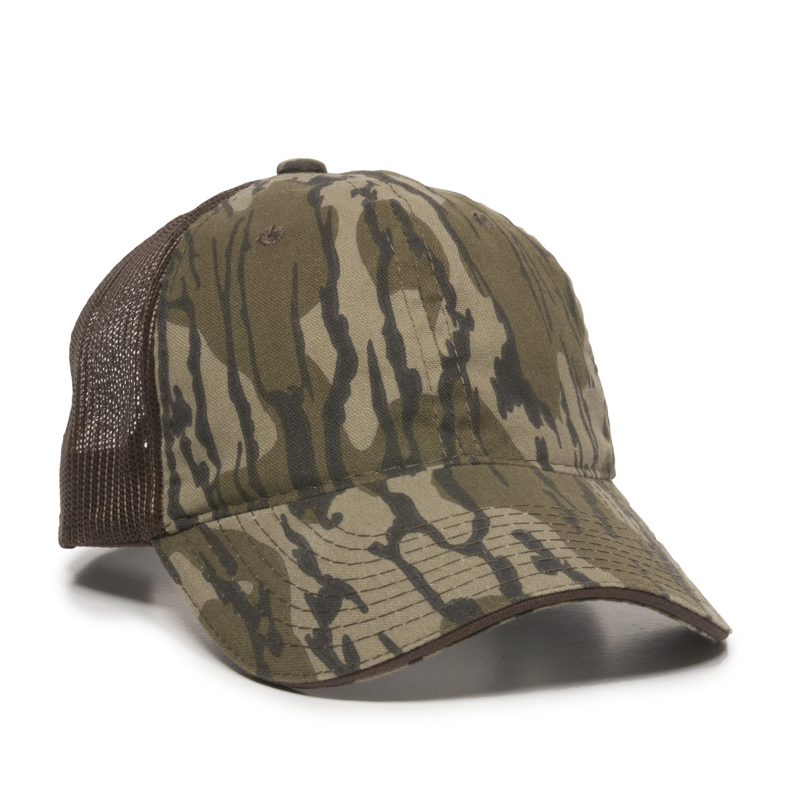 Washed Camo Cap w/Contrasting Mesh Back 4