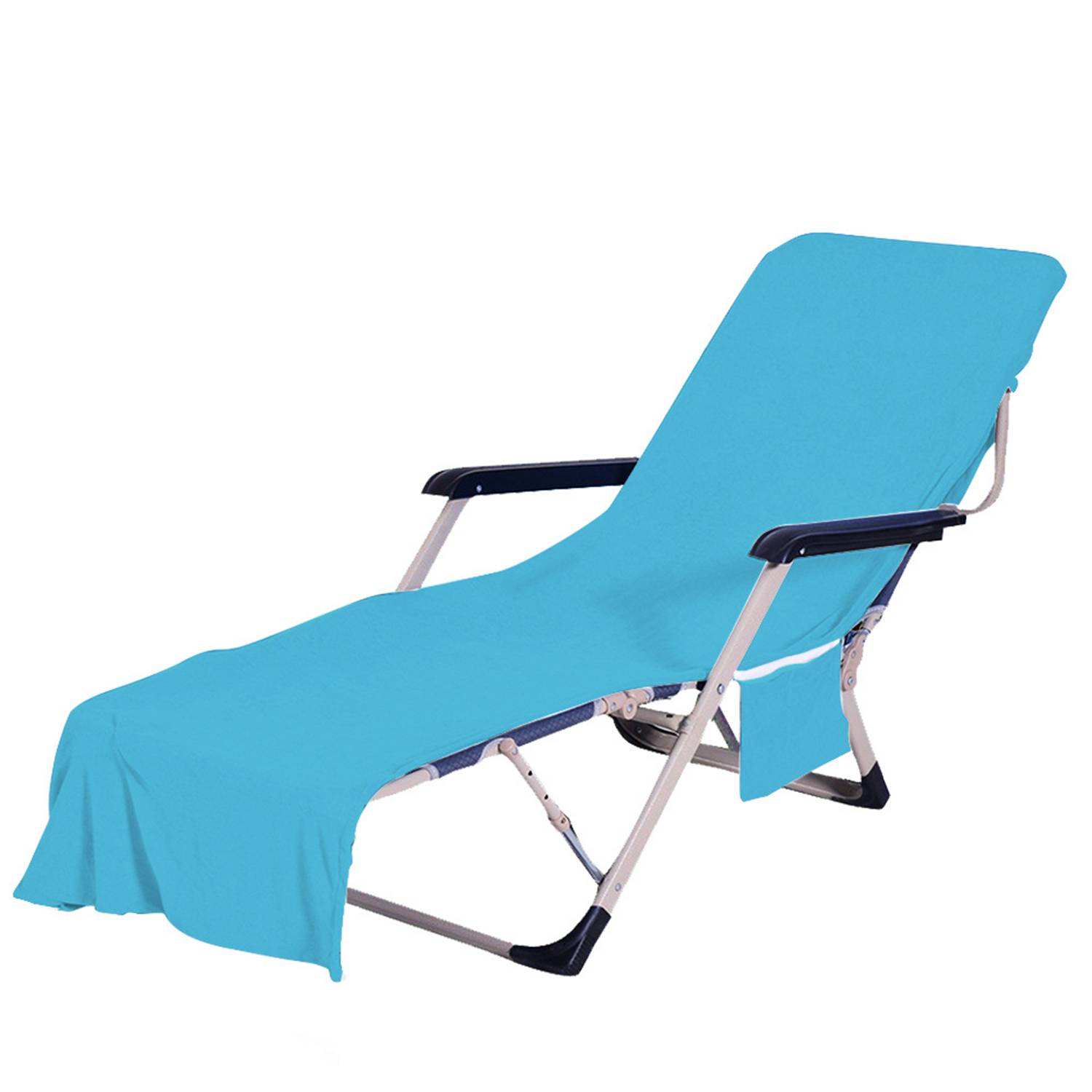 Lounge Chair Cover with Side Pockets 3