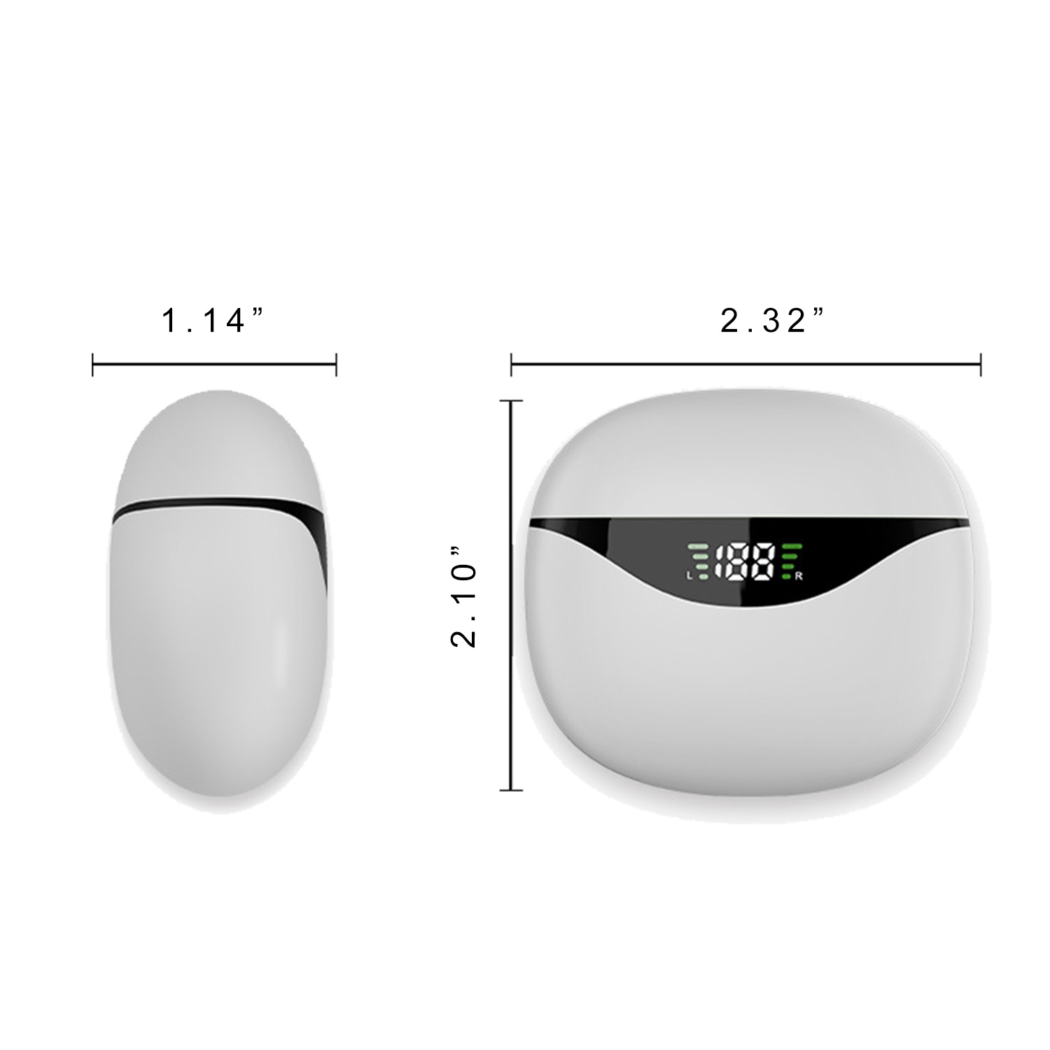 Sports Digital Display Wireless Bluetooth Earphones 1