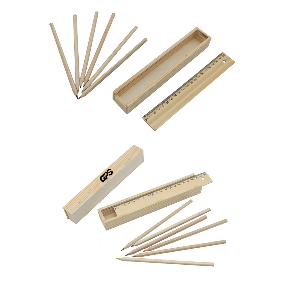 8 1/4 " Pencil and Ruler Set In Box 3